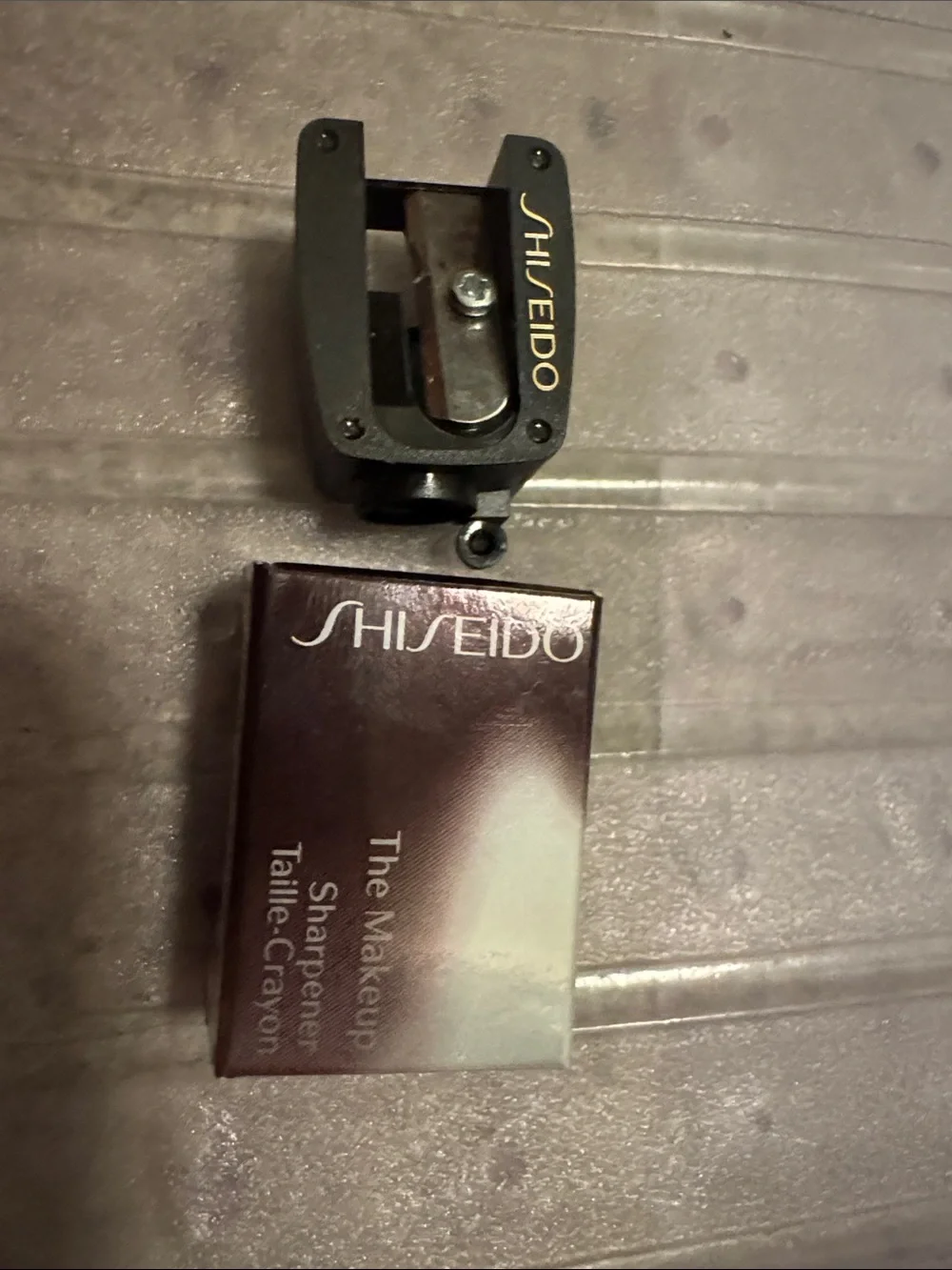 Shiseido Black Makeup Pencil Sharpener with Box